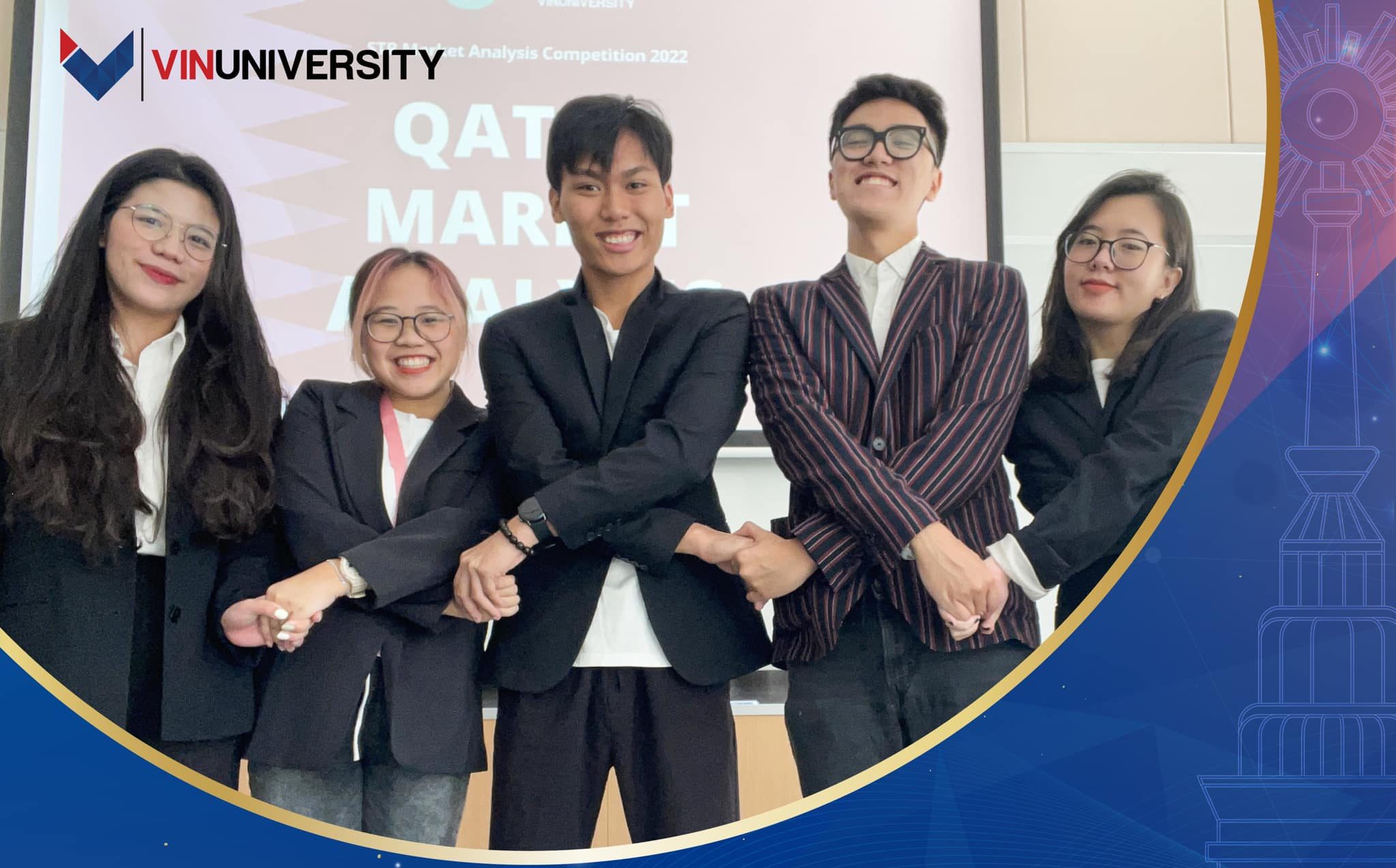 Congratulations to VinUniversity Students for Winning 2nd Prize in Asia-Pacific at the Virtual Student Market Competition